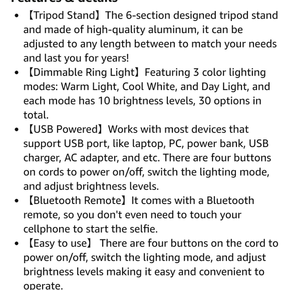 Ring light w/ tripod - Picture 2 of 3
